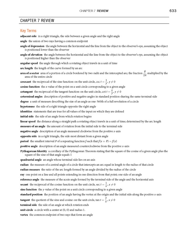 Algebra and Trigonometry - Front Matter 651